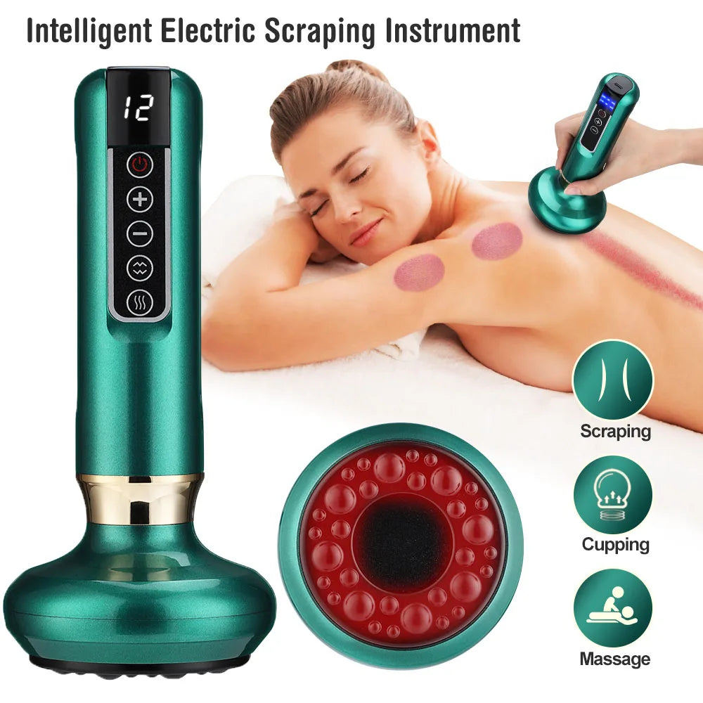 Rechargeable Vacuum Cupping Device – Red Light Therapy